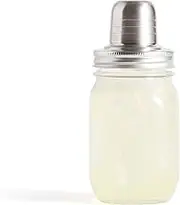 Jarware Mason Jar Cocktail Shaker Lid for Regular Mouth Mason Jar, Stainless Steel
