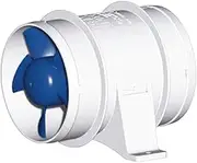 in Line Marine Bilge Blower, Slip On Connections, Efficient and Quiet High Volume Air Flow
