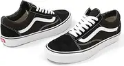 [Vans] Unisex Old Skool Skate Shoe (38 M EU / 7.5 B(M) US Women / 6 D(M) US Men, Black/White)