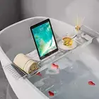 Bathtub Caddy Tray, Adjustable Bath Tray for Tub, Bath Accessories, Tub Caddy fo