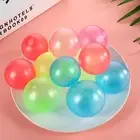 2/5/10/Pcs Glow in The Dark Ball (1.77 Inch) Bouncy Light Up Sticky Squeeze Ball