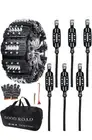 KYX Tire Chains for Car/SUV/Pickup Truks, Adjustable Universal Emergency Snow