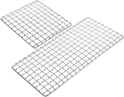 Sosoport 1 Set Baking Mesh Portable Multi Function Grill Net for Camping for Grilling Vegetables Meat Fish More Easy to Clean Durable Outdoor BBQ Tool