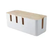 Cable Box, Cable Management Box Cable Storage Cable Organizer Box Desk TV Socket Computer USB for covering and hiding for home and office