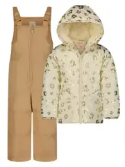 Little Girls Winter Snowsuit Ivory - 6X