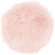 AUEAR, Faux Fur Sheepskin Cover Cushion Soft Small Area Rug Mini round Fluffy Ca