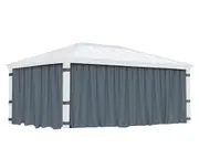 CANOPIA - Curtain Set for Dallas 6.1 x 4.3 Garden Gazebo. Curtains Only.