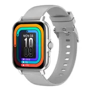 GT50 Smart Watch For Women Men NFC Encoder Bluetooth Call Message Push Heart Rate Custom Dial Fitness Smarwatch - Gray