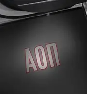 Sorority Shop Alpha Omicron Pi Car Door LED Projector Lights, 2 Pack - Greek Letters Design Courtesy Lights