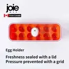 Joie Food Grade Egg Storage Box with Lid for Refrigerator - Large Capacity
