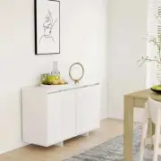 NNEVL Sideboard White 120x41x75 cm Chipboard