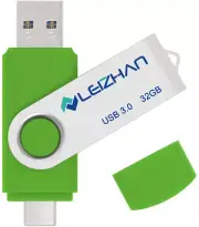 leizhan 128 gb USB Flash Drive USB 3.0 Type C Memory Stick for LG Stylo 5,Samsun