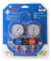 FJC 6761 R134a Aluminum Manifold Gauge Set