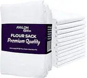 Avalon Kitchen Flour Sack Pack of 15 Size 28x28 Inches–100% Ring Spun Cotton, Highly Absorbent Dish Towels for Drying Dishes, Durable Tea Towels for Kitchen, Multipurpose Flour Sack