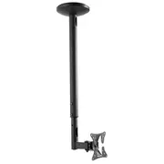 13-27" inch Single Screen LCD TV Monitor Ceiling Mount Bracket VESA 30kg Black