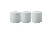 3pc Maxwell & Williams Epicurious 600ml Porcelain Canister Food Storage Set WHT