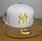 New York Yankees New Era Corduroy 59FIFTY 1996 WS Side Patch Fitted Hat 7 3/4