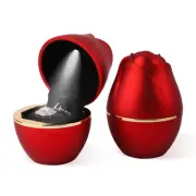 iSuperb Rose Shape Pendant Box LED Necklace Case Jewelry Box for Proposal Eng...