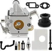 Carbhub MS170 Carburetor for Stihl MS170 MS180 017 018 Chainsaw with Air Filter Fuel Oil Line Spark Plug, Replaces C1Q-S57 C1Q-S57A C1Q-S57B 1130 120 0603, Stihl MS170 Carburetor