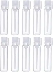 Teensery 100 Pcs Empty Perfume Sample Bottles 100 Count (Pack of 1), clear