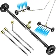 POHIR Undercarriage Pressure Washer Attachment Pro Max 24", Surface Cleaner Water Broom with 3pcs Extension Wand and Quick Connect Pivot Coupler 4000psi, 2 in 1 Underbody Car Washer