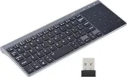 Wireless Keyboard, 2 in 1 2.4G Wireless Keyboard with Sensitive Touchpad, Portable Universal Wireless Keyboard for Laptops, Computers, TV Boxes