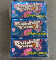 BUBBLE YUM Cotton Candy Bubble Gum, Bulk Individually Wrapped, 2.82 oz Packs