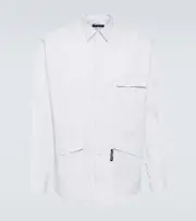 [Comme des Garcons Homme] Comme des Garçons Homme Striped cotton shirt UK 16 multicoloured