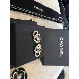 香奈兒聖誕節包裝經典耳環Chanel