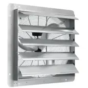 24 In. Shutter Exhaust Fan High-Speed 3320 CFM Aluminum Wall Mount Attic Fan, Wa