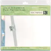 K&Company Post Bound Page Protector Refills 12"X12" 10/Pkg-W/White Inserts K12DP