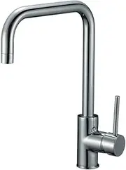 HAIJUN Basin Mixer Tap Kitchen Sink Taps Square Neck Swivel Spout Faucet Laundry WELS Chrome