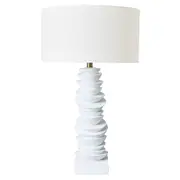CAFE LIGHTING Mendoza Table Lamp - White with White Shade
