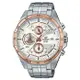 【CASIO 卡西歐】EDIFICE 賽車男錶 不鏽鋼錶帶 白面 礦物玻璃(EFR-556DB-7A)