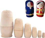 Russian Dolls Nesting Dolls | Matryoshka Doll Blank Dolls,Make Your Own Doll, Stacking Dolls Crafts, Russian Dolls 6, Christmas Birthday