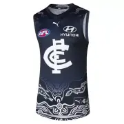 Carlton Blues AFL Youth Indigenous Guernsey | Navy by Sporting House