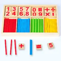 在飛比找蝦皮商城優惠-數字棒早教教具 / 木製數字積木棍 學習盒 現貨 兒童玩具 