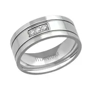 Titanium Wedding Band Ring for Men US Size 9