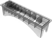 Ipetboom Clipper Guard Holder Durable Plastic Barber Case for Hair Clipper Accessories Compact Guide Comb Storage Box with Compartment Design for Salons Home Use