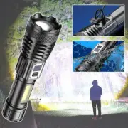 1x LED Flashlight Tactical Torch Lamp Worklight USB Rechargeable Light Outdoor