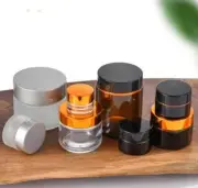 Bulk Buy ​5g -100 Glass Face Cream Lip Balm Container Cosmetic Jar Makeup Pots