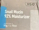 VCO SNAIL MUCIN 92% MOISTURIZER 1.76 OZ NEW FREE SHIPPING