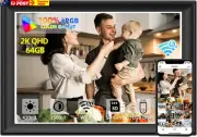 2K 64GB 11Inch Digital Picture Frame Wifi6&5G Digital Photo Frame 1920X1280 FHD