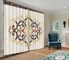 Specific Symbol template 3D Curtain Blockout Photo Printing Curtain Drape Fabric