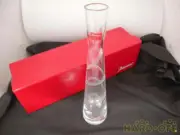 Baccarat Flower Vase Passion Shape Spiral Pattern Size 2x2x8.8in Unused w/ Box