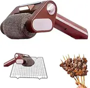 Cordless Electric Grill Brush, Stainless Steel Power Roller Blasts Rotating Cleaning Brush with Built-in Led Lights, Rechargeable Brush Cleaner for Outdoor BBQ Bathroom and Kitchen