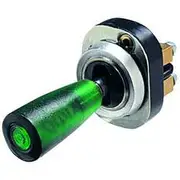 Hella Toggle Switch On-Off-On Green - 4206
