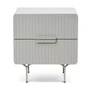 Erwin Bedside Table - Light Grey