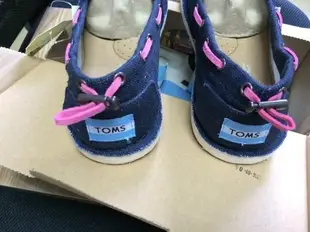 ╭☆米蘭店☆TOMS Navy Burlap Biminis 深藍色休閒女鞋~大人款~