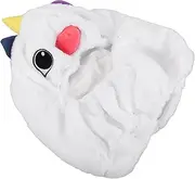 Beatifufu Motorcycle Helmet Ornament Helmet Cap Decorative Hat Plush Unicorn Cap